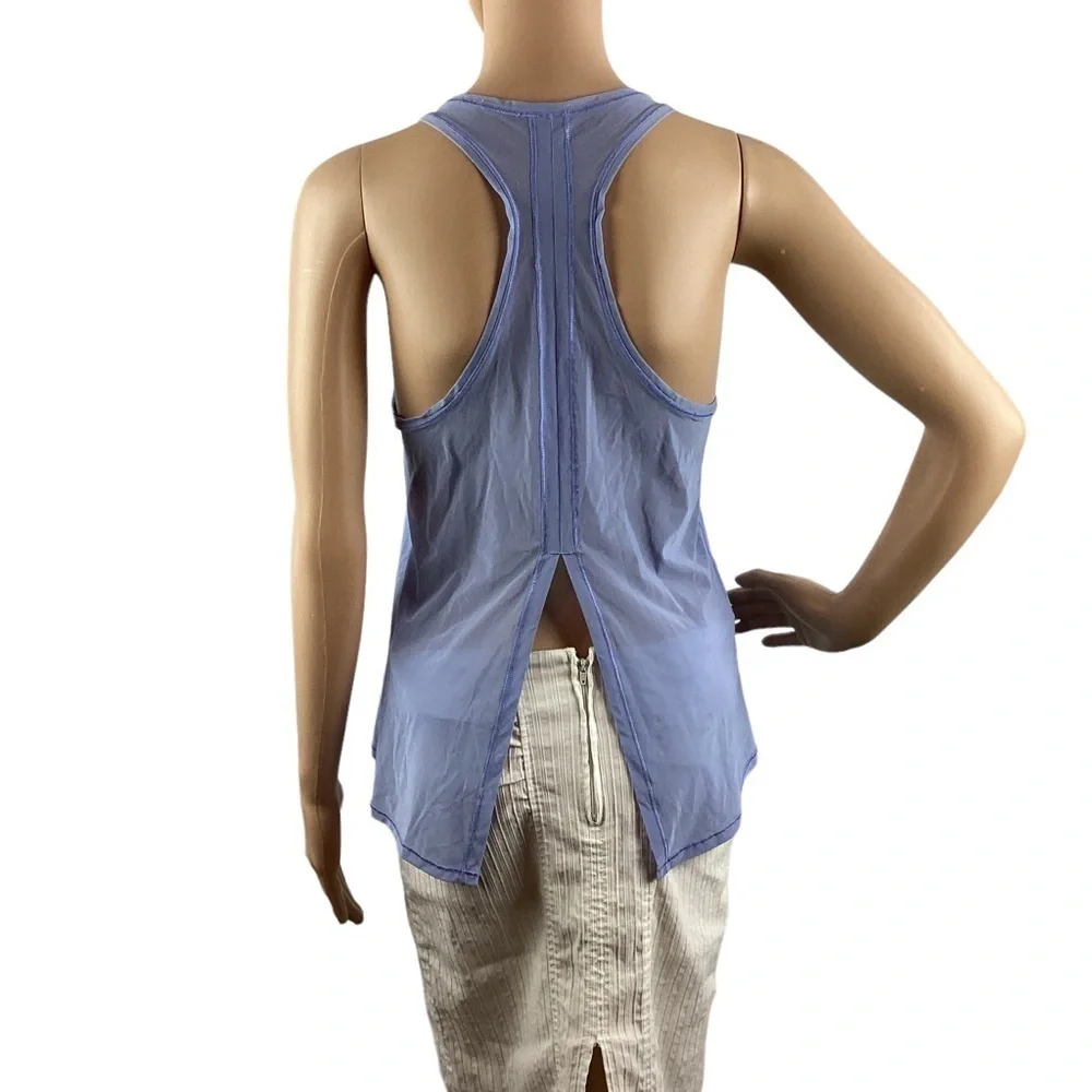 Lululemon Two with One Singlet Tank Top Hydrangea Blue Size 4